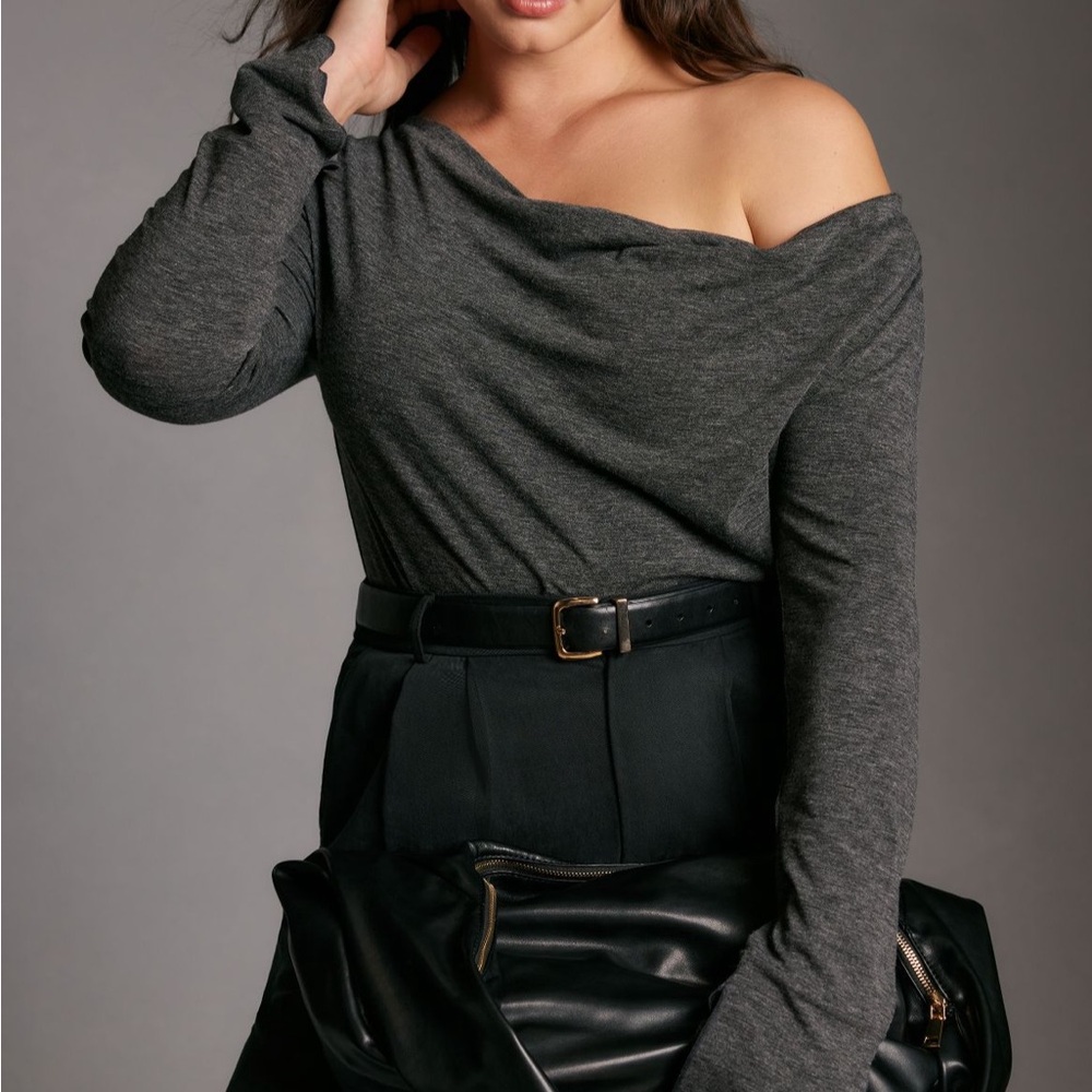 By Anthropologie Cowl Neck Top